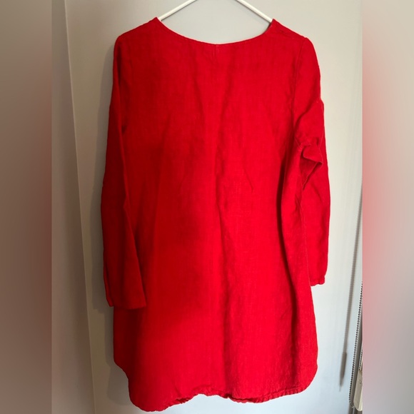 bryn Walker 100% Linen Red Tunic Top S - Picture 4 of 9